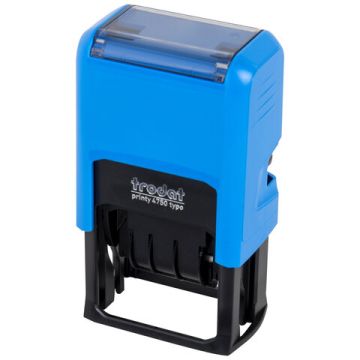 Датер самонаборный 2 строки+дата оттиск 41х24 мм сине-красный TRODAT 1/10(Клиент)