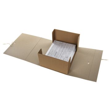 Короб архивный с клапаном А4 (260х325мм) 150мм до 1400л переплетный картон STAFF 1/25 (клиент)