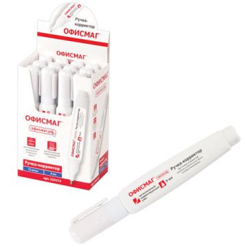 Корректор-ручка 9 мл метал. наконечник ОФИСМАГ 1/12