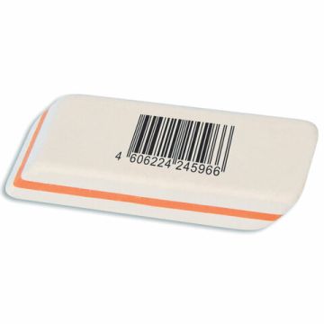 Ластик 50х14х8мм натуральный каучук белый BRAUBERG Ultra 1/40