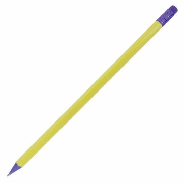 Карандаш ч/гр НВ пластиковый корпус ассорти с резинкой Юнландия 1/100