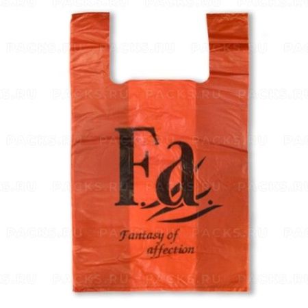 Пакет Майка ПНД (30+14)х54-20 Fd Фд оранжевый Робот 100/1500