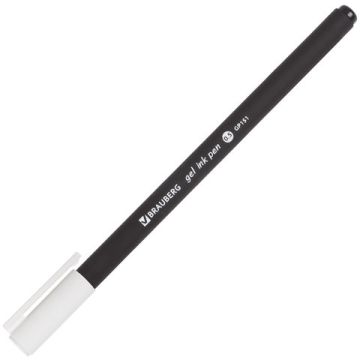 Ручка гелевая черная 0,5мм BRAUBERG Matt Gel 1/12