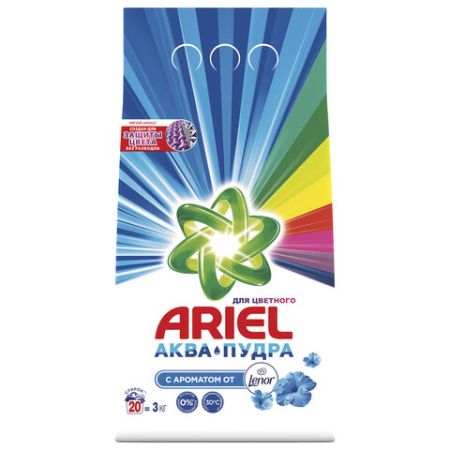 Порошок стиральный Ариэль 3кг Ленор эффект автомат 1/6
