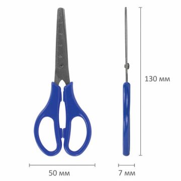 Ножницы 130мм метал ассорти европодвес Юнландия 1/12/288 (Клиент)