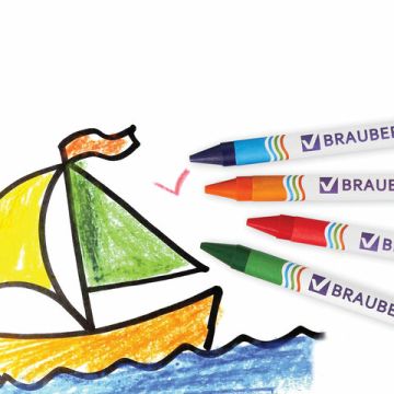 Карандаши восковые 06цв BRAUBERG 1/48/288