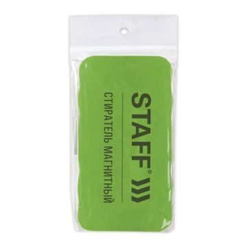 Стиратель магнитный для магнитно-маркерной доски (57х107 мм), упаковка с подвесом, STAFF, 1/12