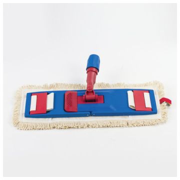 Насадка МОП плоская 40х14см ЛАЙМА EXPERT карманы/уши пробивной хлопок, ворс 3,5см 1/1