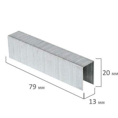 Скобы №23/20 1000шт на 160л BRAUBERG 1/5/100