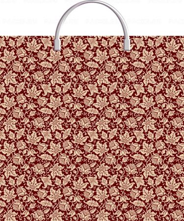 Пакет с пластмассовыми ручками (36х37)-100 Золотые листья Тико 1/100 