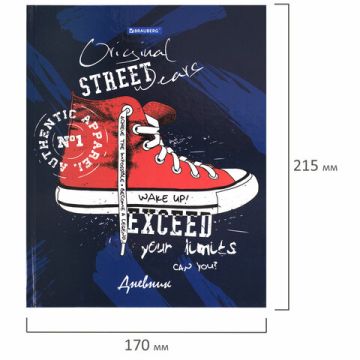 Дневник 1-11кл 40л (твердый) глянцевая ламинация Кеды 1/28 (клиент)