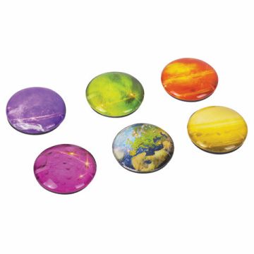 Магниты BRAUBERG диам 35мм 6шт стеклянные круглые в блистере 1/24/96 (Клиент)