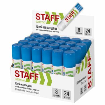 Клей-карандаш 08г STAFF EVERYDAY 1/24/864