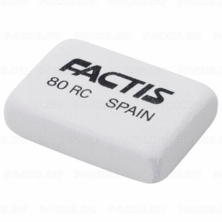Ластик  28х20х7мм белый прямоугольный FACTIS 80 RC 1/80