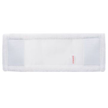 Насадка МОП плоская 40х10см ЛАЙМА Бюджет карманы, плотная микрофибра, ворс 0,8см 1/1 (клиент)