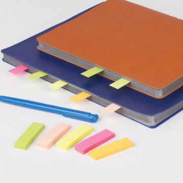 Закладки клейкие бумажные 50х14мм 5цв.х50л неон STAFF 1/60/720 (клиент)