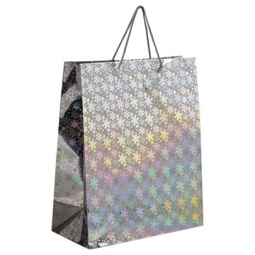 НГ Пакет подарочный бумажный (41х49х19) ГОЛОГРАФИЯ ассорти 1/12/72