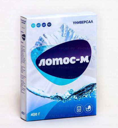 Порошок стиральный Лотос-М 400г универсал 1/36