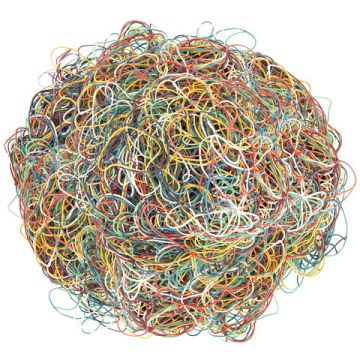 Резинка банк 10кг 60мм BRAUBERG цветные, натуральный каучук, 18000шт. +- 5% 1/2