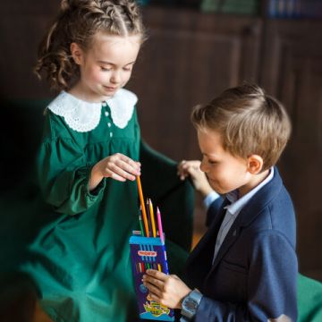 Карандаши цветные 12цв пластиковые, классич.заточен. ПИФАГОР Жираф 1/12/240