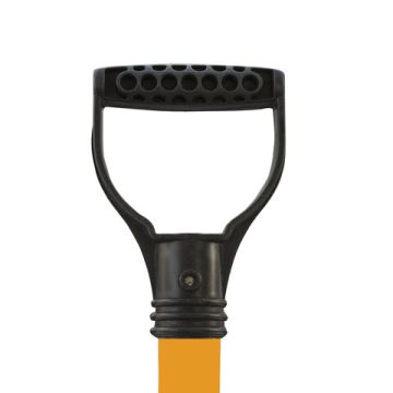 Лопата снеговая 460х400 пластик, высота 130см, с алюмин. черенком и наконечн, №2