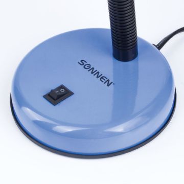 Светильник настольный SONNEN OU-203 на подставке цоколь Е27 синий 1/20 (Клиент)