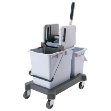 Тележка уборочная VILEDA 2-съемных ведра 25л+8л вертикальн. отжим (клиент)