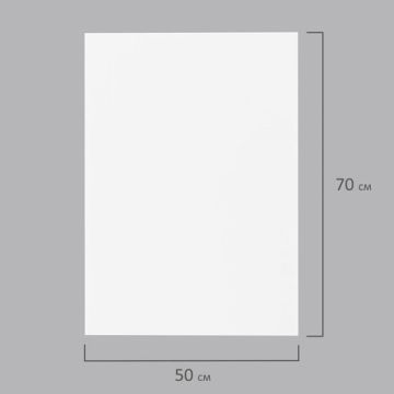 Цветная пористая резина (фоамиран) 50х70см 1мм белая ОСТРОВ СОКРОВИЩ 1/5