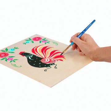 Кисти 6шт синтетическая круглая № 2,3 плоская № 4,5,6,8 блистер BRAUBERG 1/12/288 (Клиент)