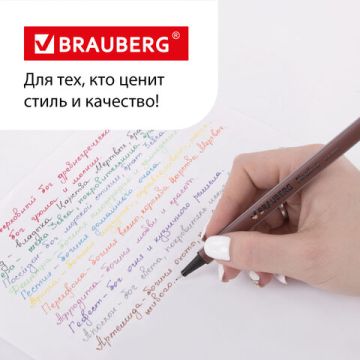 Линеры 12цв Art супертонкий метал након 0,4мм трехгранный корп Aero BRAUBERG 1/10