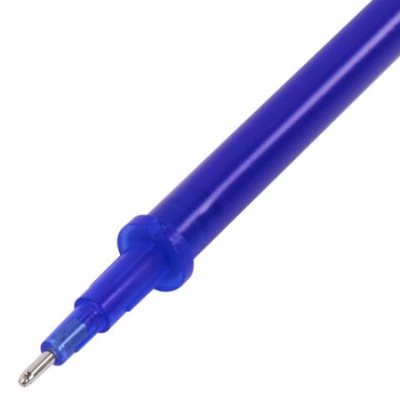 Ручка гелевая синяя 0,35мм + 9 стержней стираемая BRAUBERG 1/20