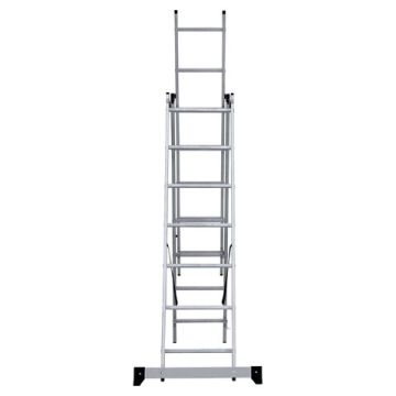 Лестница-трансформер 3-х секционная 3х7 ступеней высота 4,5м до 150кг (Тендер)