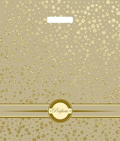 Пакет с вырубной ручкой (42х48)-90 Перфекто Голди Тико 25/400