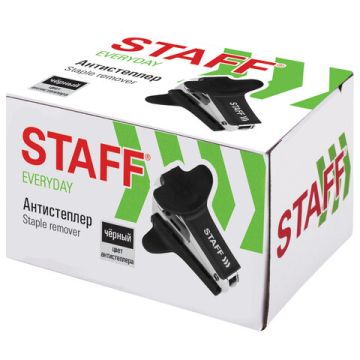 Антистеплер для скоб № 10 и № 24/6 черный STAFF 1/24/240